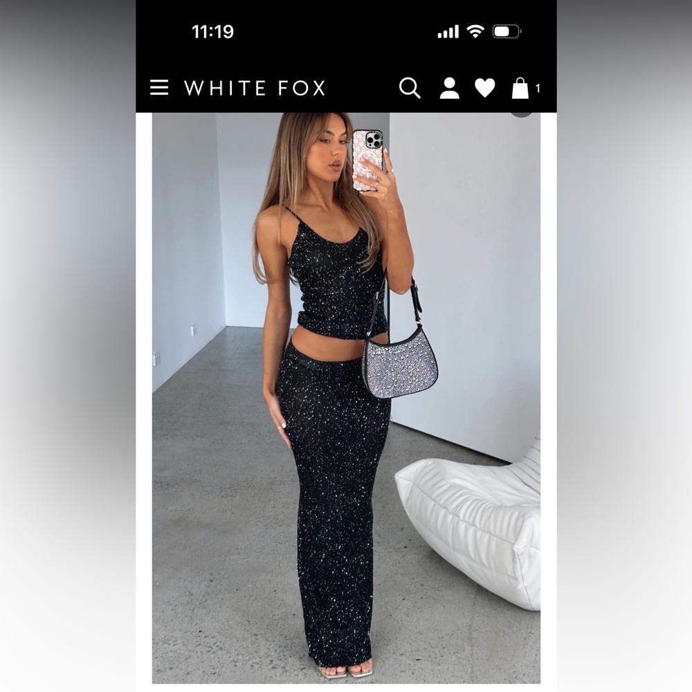 White fox 2 piece set- BRAND NEW